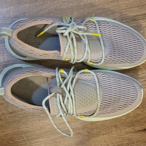 Sorel Kinetic Impact Lace Sneakers In Dove / Sea Salt Women’s Size 9